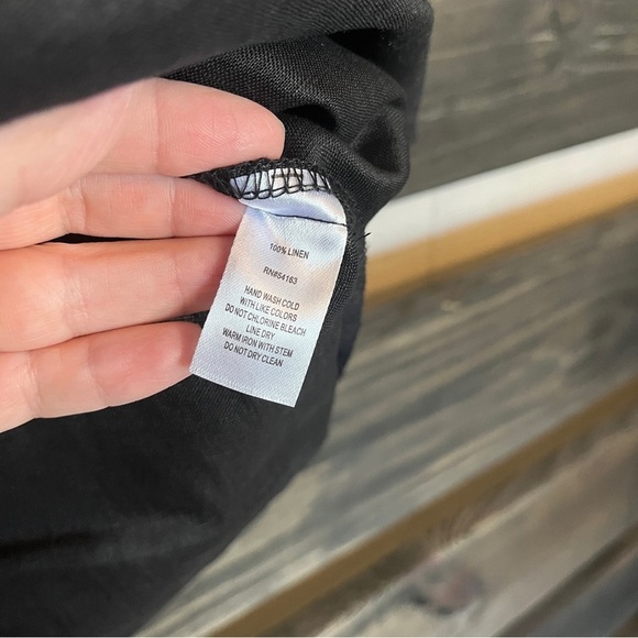 Marc New York Black linen tank top NWT - Picture 6 of 8